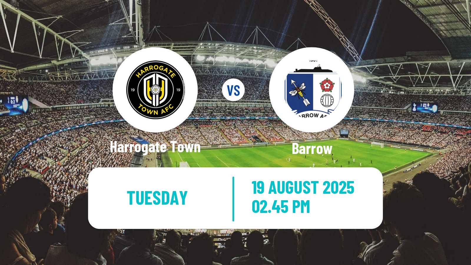 Football English League Two Harrogate Town - Barrow