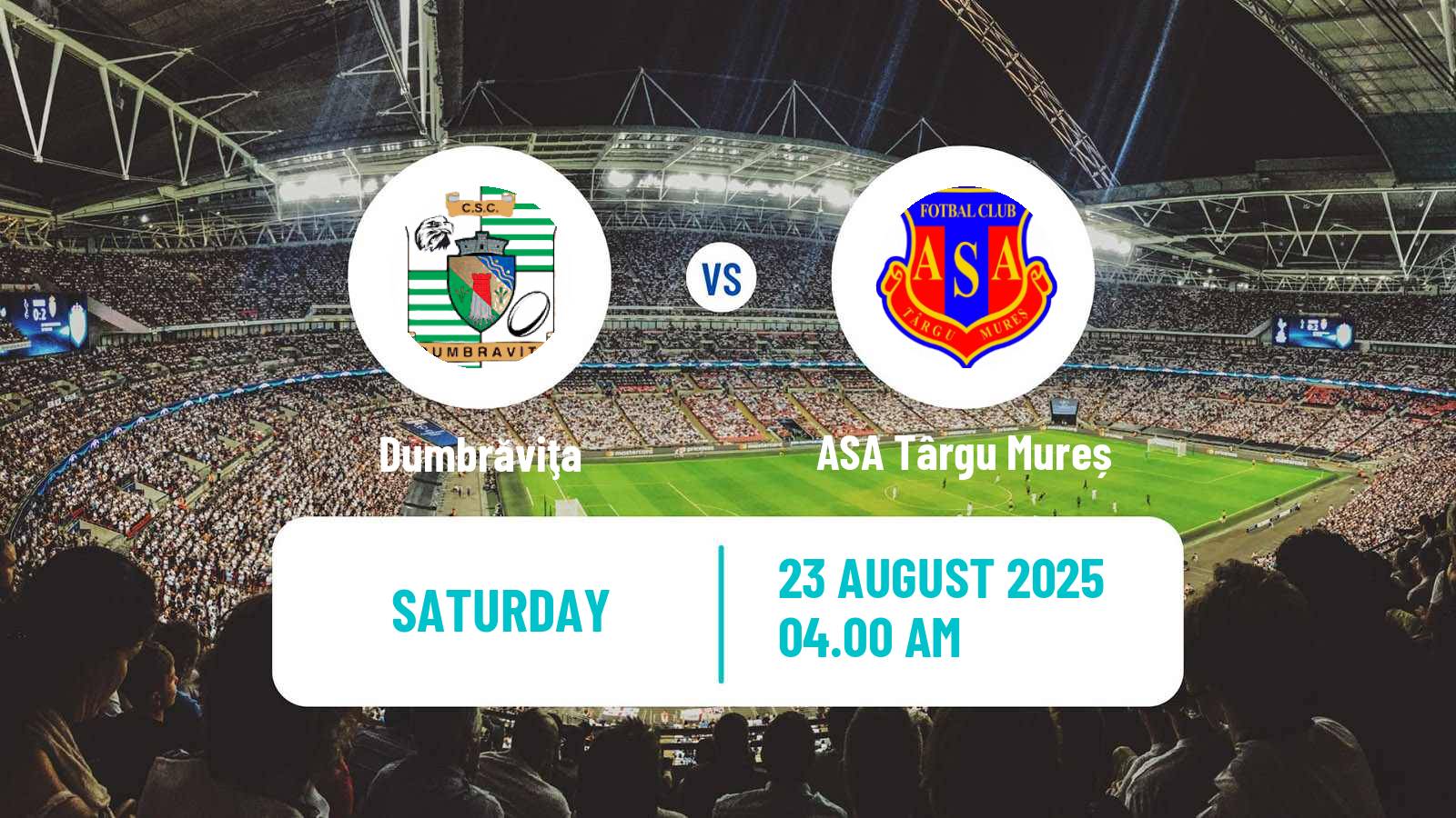 Football Romanian Division 2 Dumbrăviţa - ASA Târgu Mureș