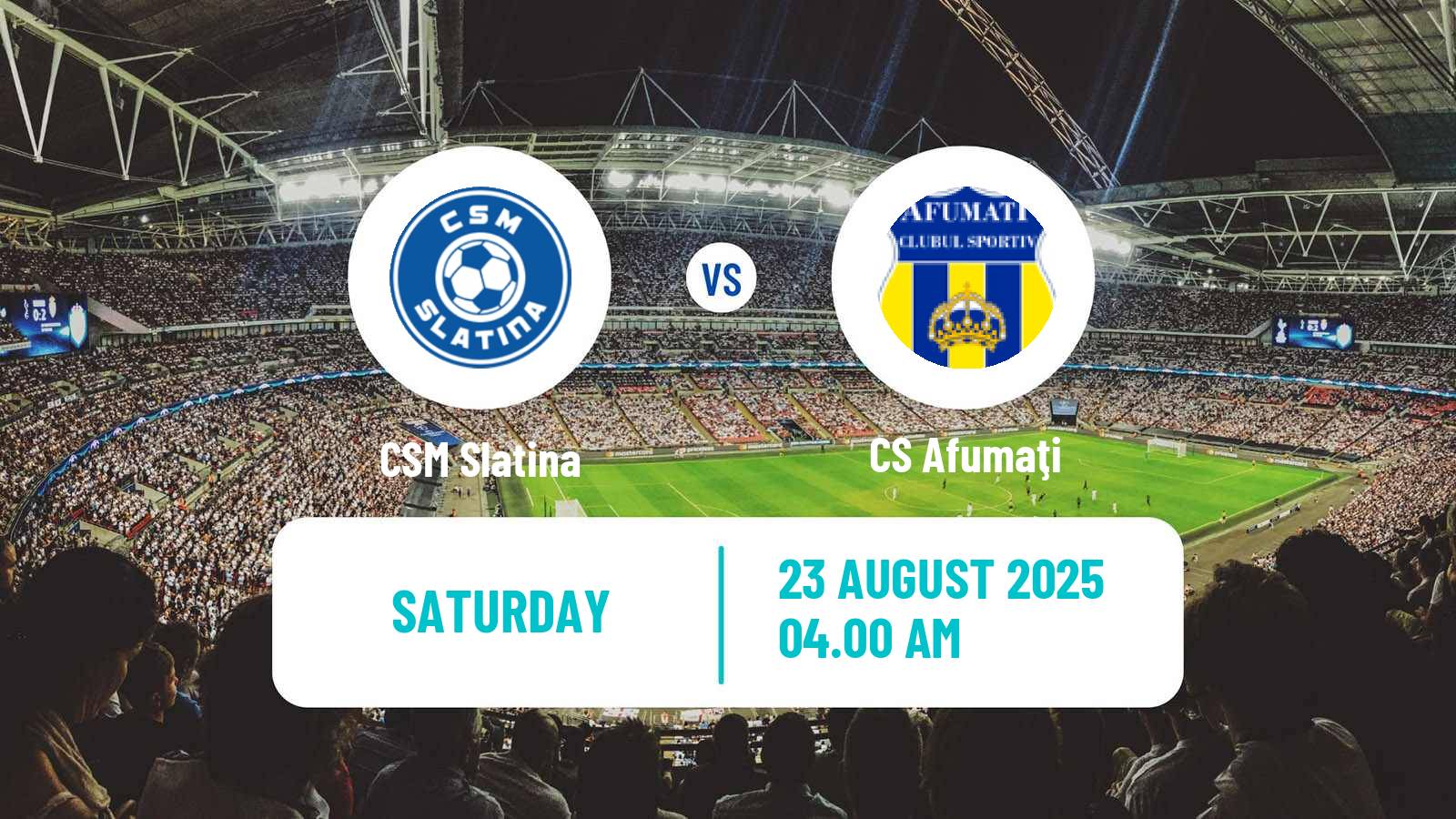 Football Romanian Division 2 CSM Slatina - Afumaţi