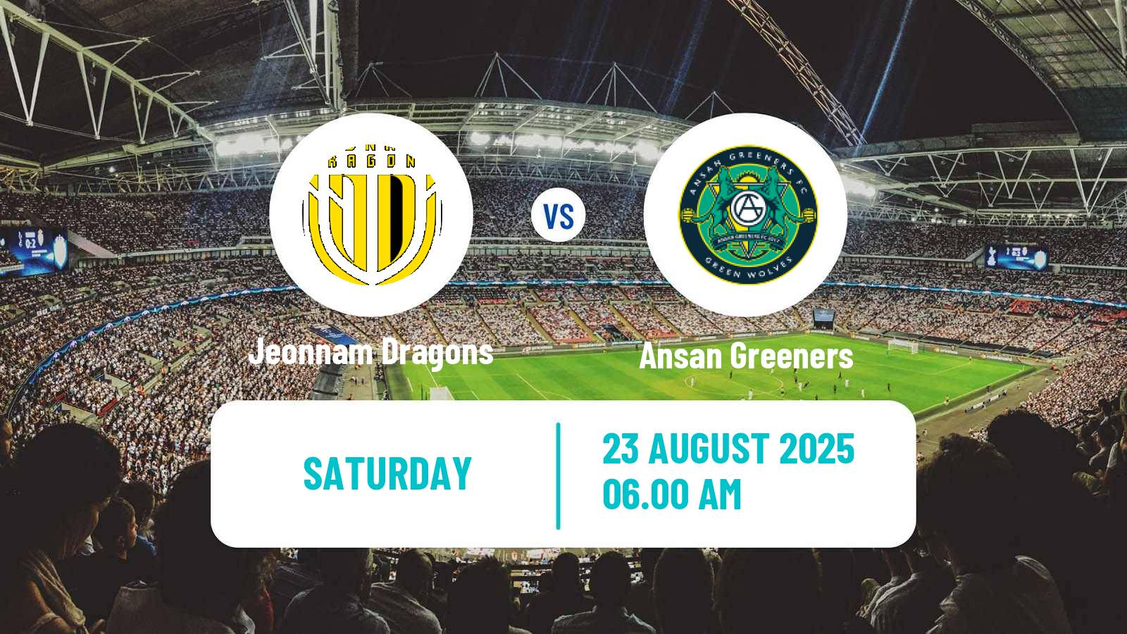 Football South Korean K-League 2 Jeonnam Dragons - Ansan Greeners