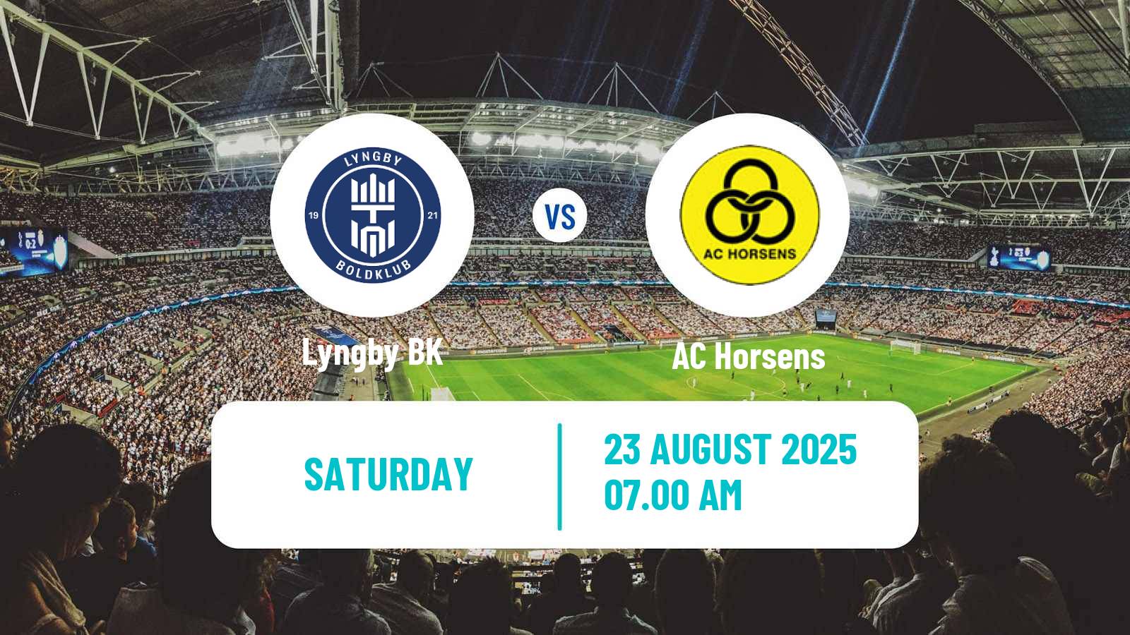 Football Danish 1 Division Lyngby BK - Horsens