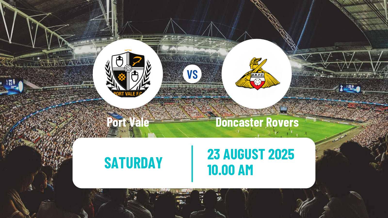Football English League One Port Vale - Doncaster Rovers