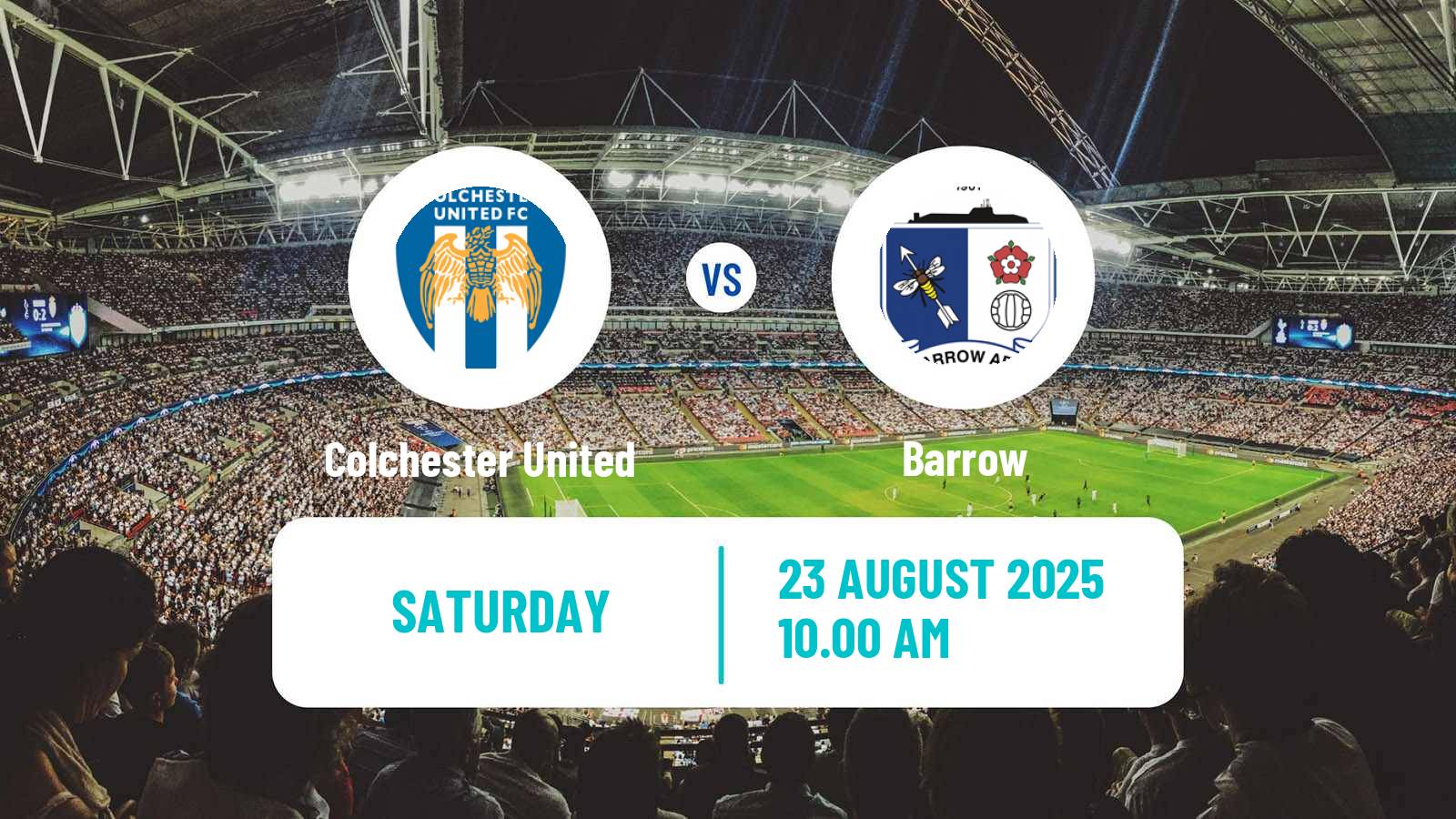 Football English League Two Colchester United - Barrow