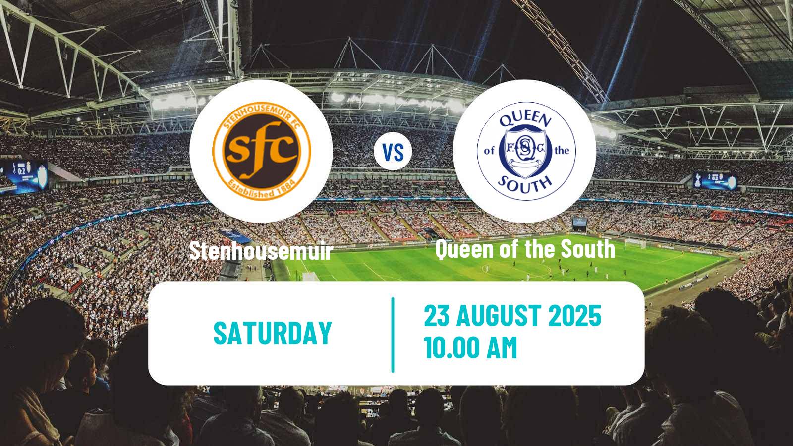 Football Scottish League One Stenhousemuir - Queen of the South