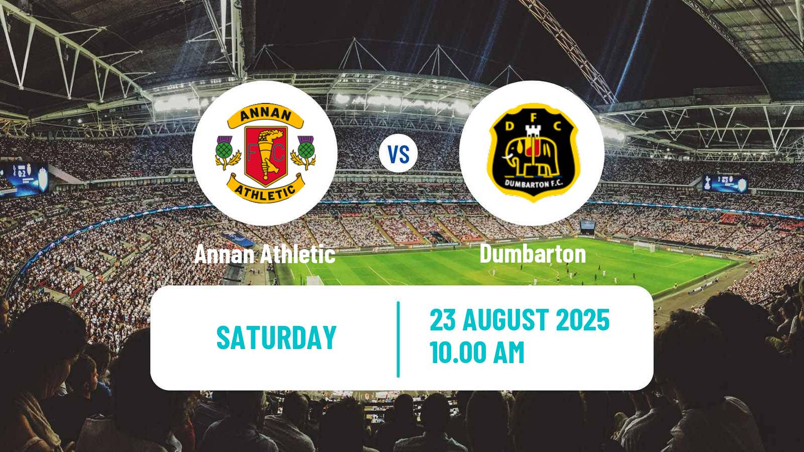 Football Scottish League Two Annan Athletic - Dumbarton