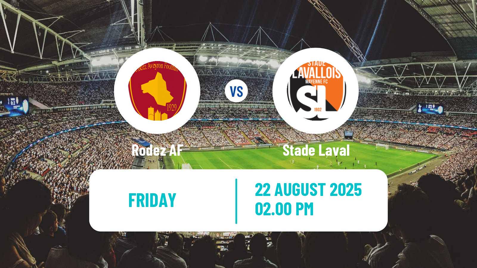 Football French Ligue 2 Rodez - Laval
