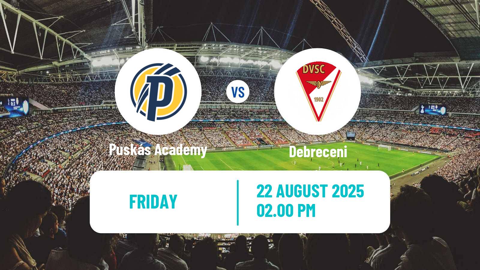 Football Hungarian NB I Puskás Academy - Debreceni