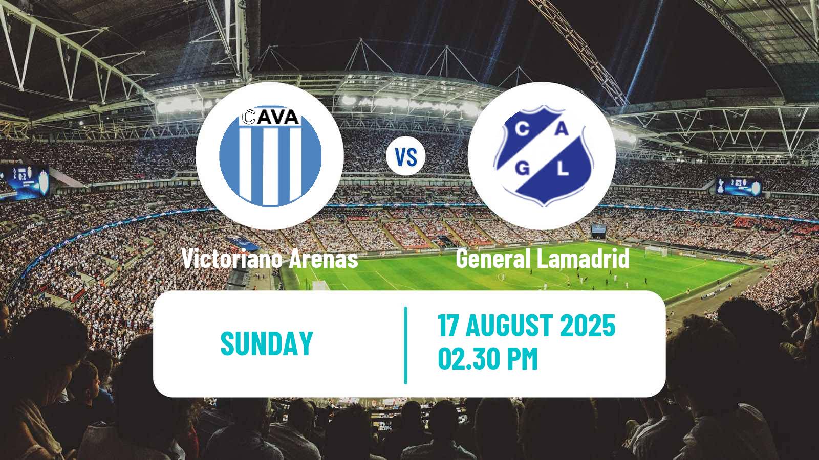 Football Argentinian Primera C Victoriano Arenas - General Lamadrid