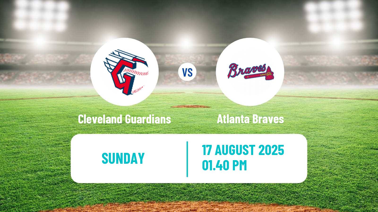 Baseball MLB Cleveland Guardians - Atlanta Braves