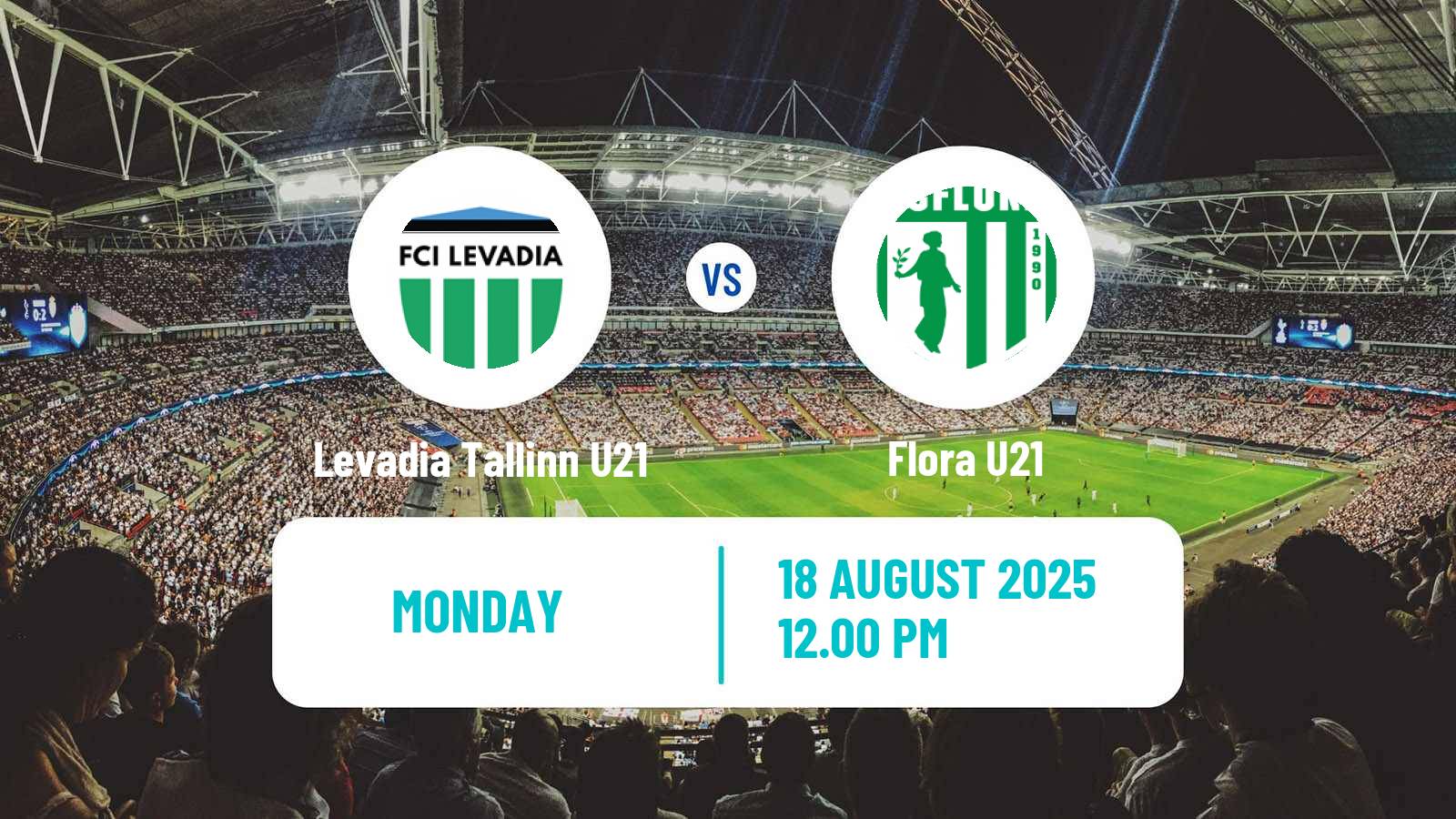 Football Estonian Esiliiga Levadia Tallinn U21 - Flora U21