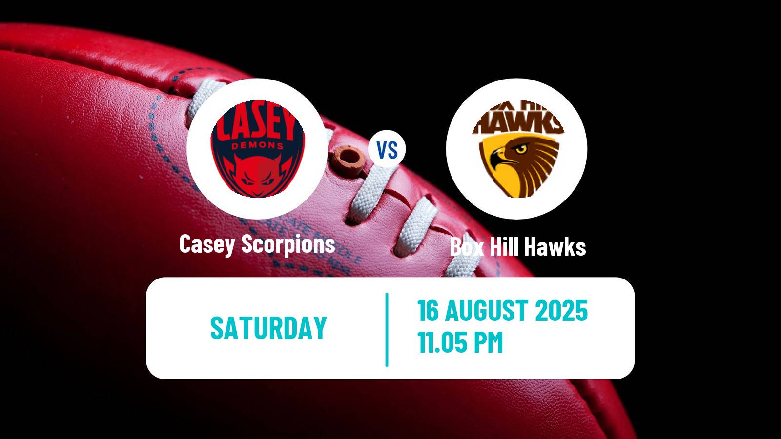 Aussie rules VFL Casey Scorpions - Box Hill Hawks