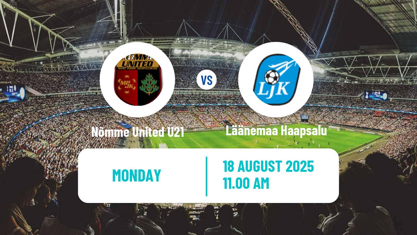 Football Estonian Esiliiga B Nõmme United U21 - Läänemaa Haapsalu