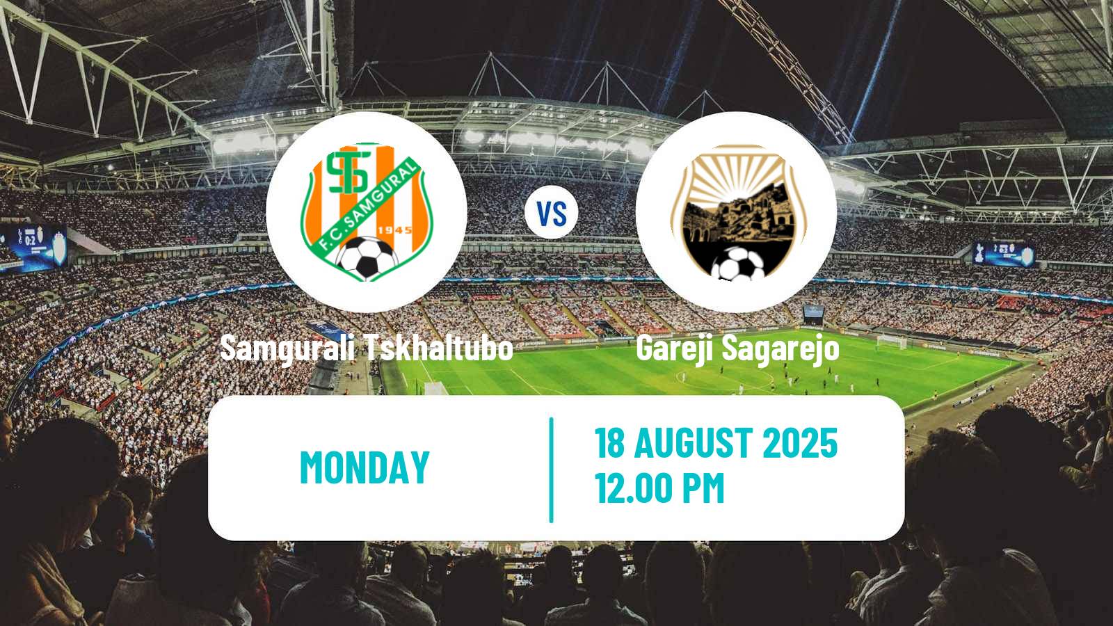 Football Georgian Erovnuli Liga Samgurali Tskhaltubo - Gareji Sagarejo