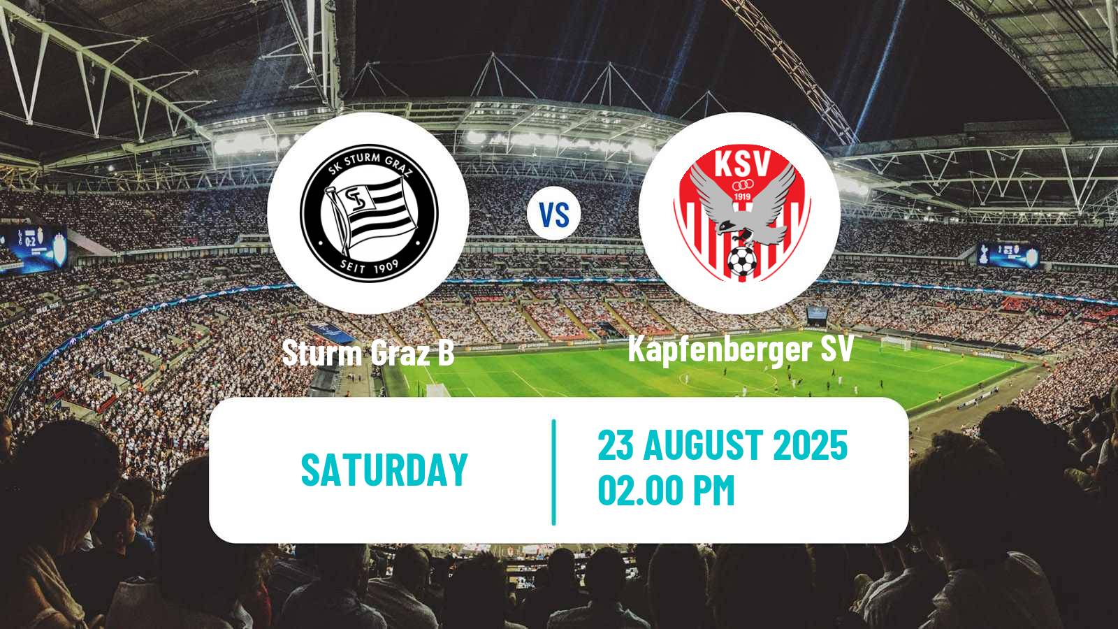 Football Austrian 2 Liga Sturm Graz B - Kapfenberger SV