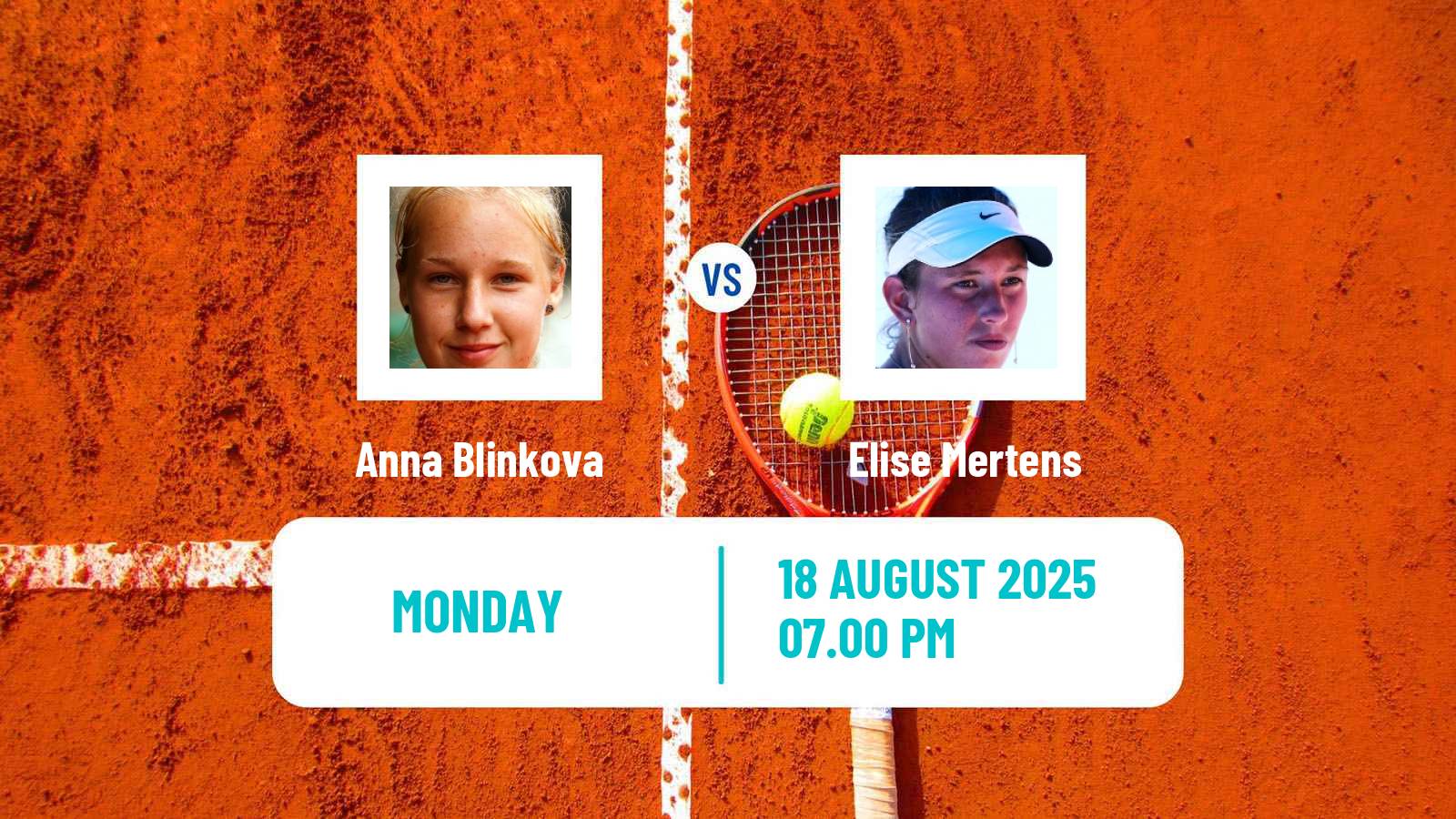 Tennis WTA Monterrey Anna Blinkova - Elise Mertens