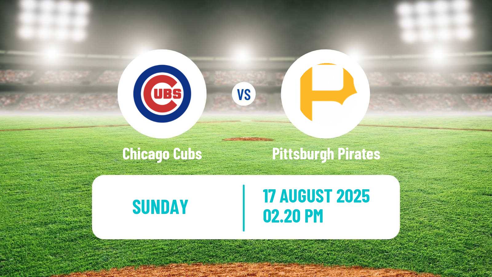 Baseball MLB Chicago Cubs - Pittsburgh Pirates