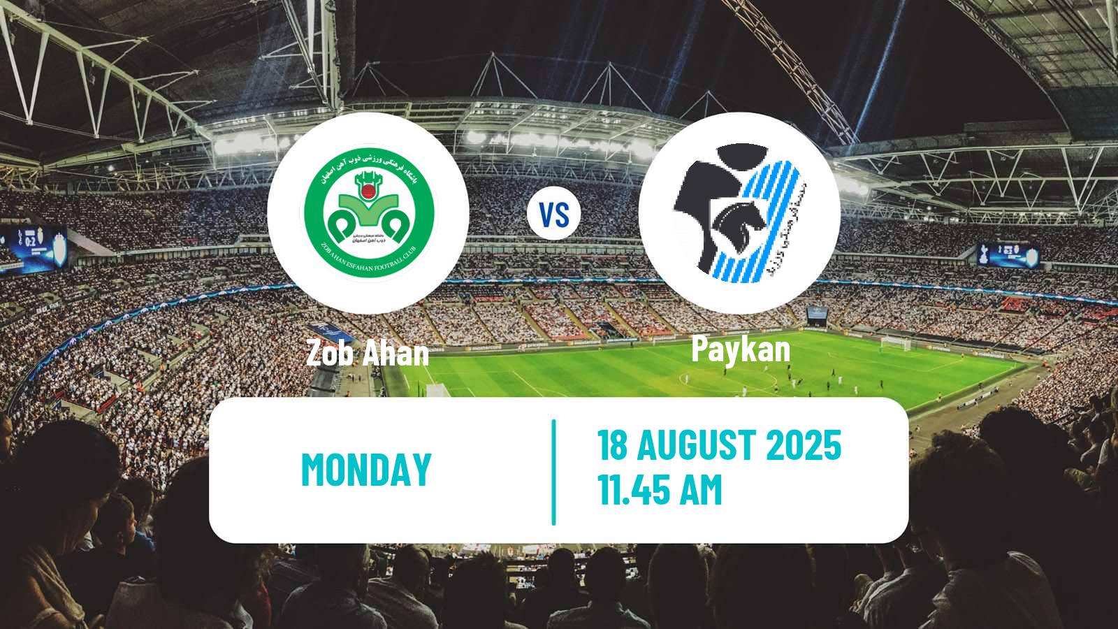 Football Iran Pro League Zob Ahan - Paykan