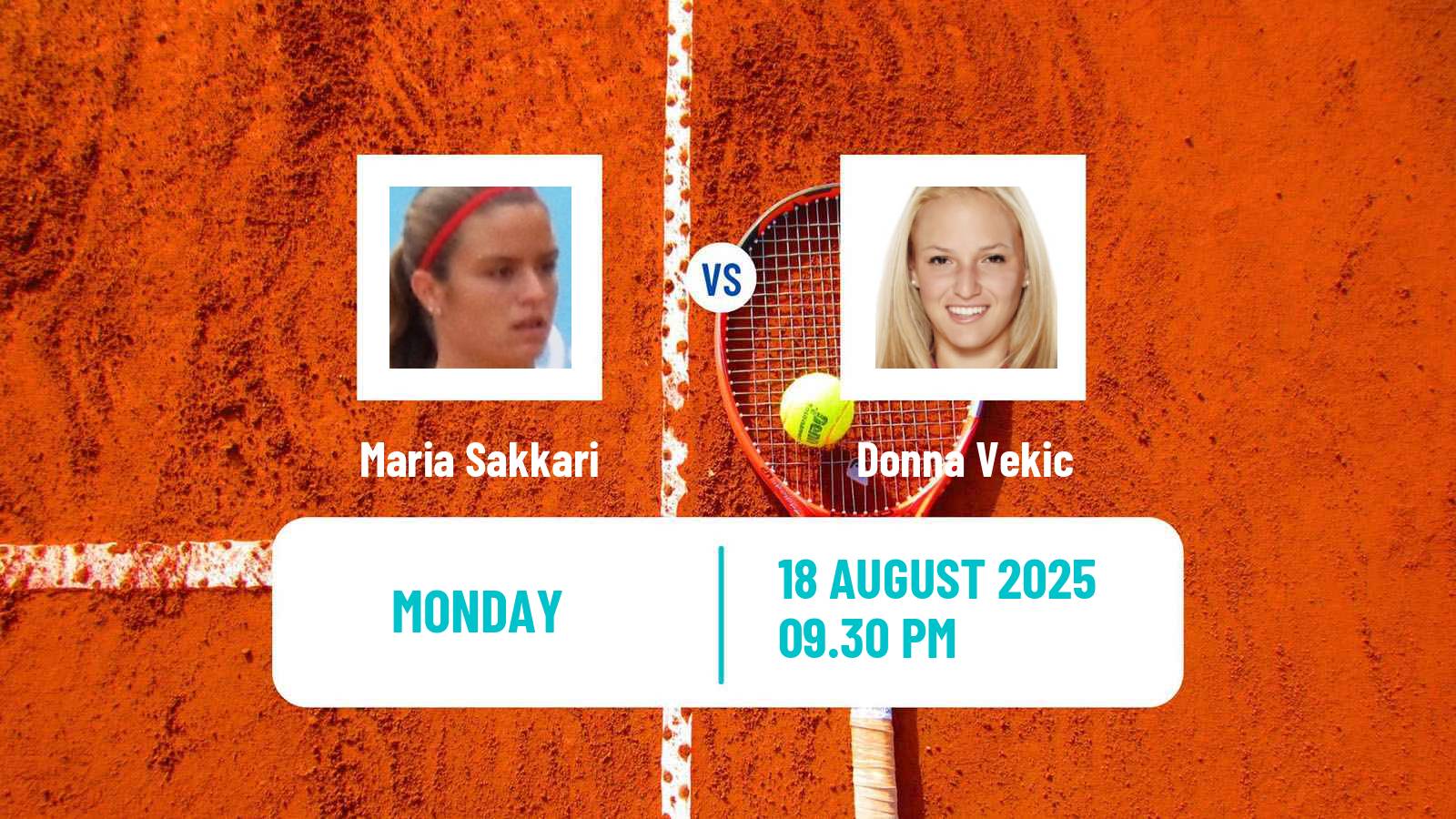 Tennis WTA Monterrey Maria Sakkari - Donna Vekic