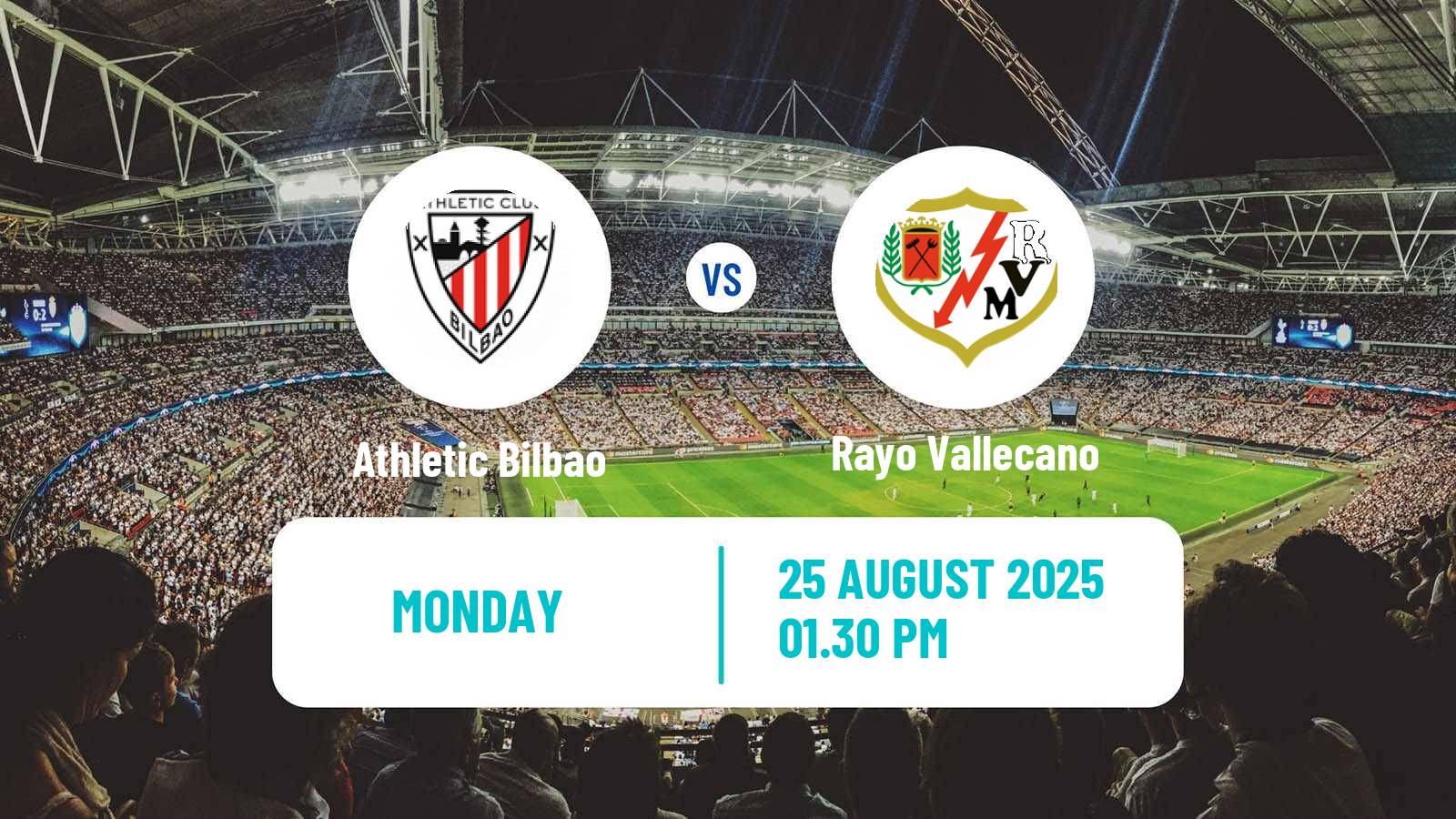 Football Spanish LaLiga Athletic Bilbao - Rayo Vallecano