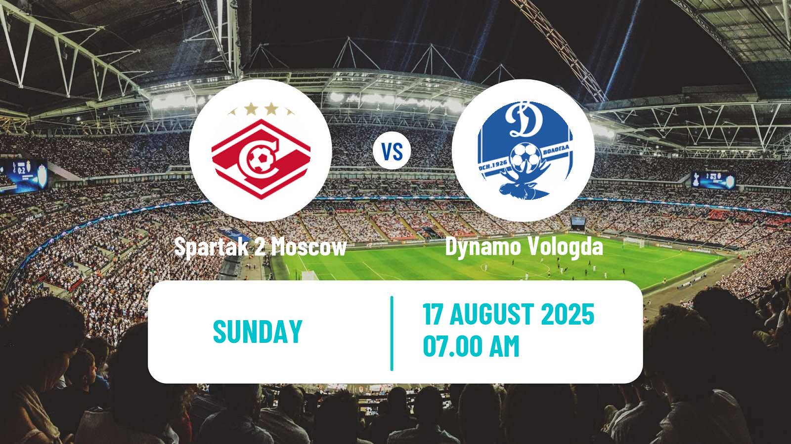 Football FNL 2 Division B Group 2 Spartak 2 Moscow - Dynamo Vologda
