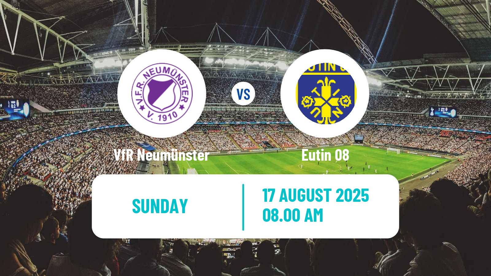 Football German Oberliga Schleswig-Holstein VfR Neumünster - Eutin