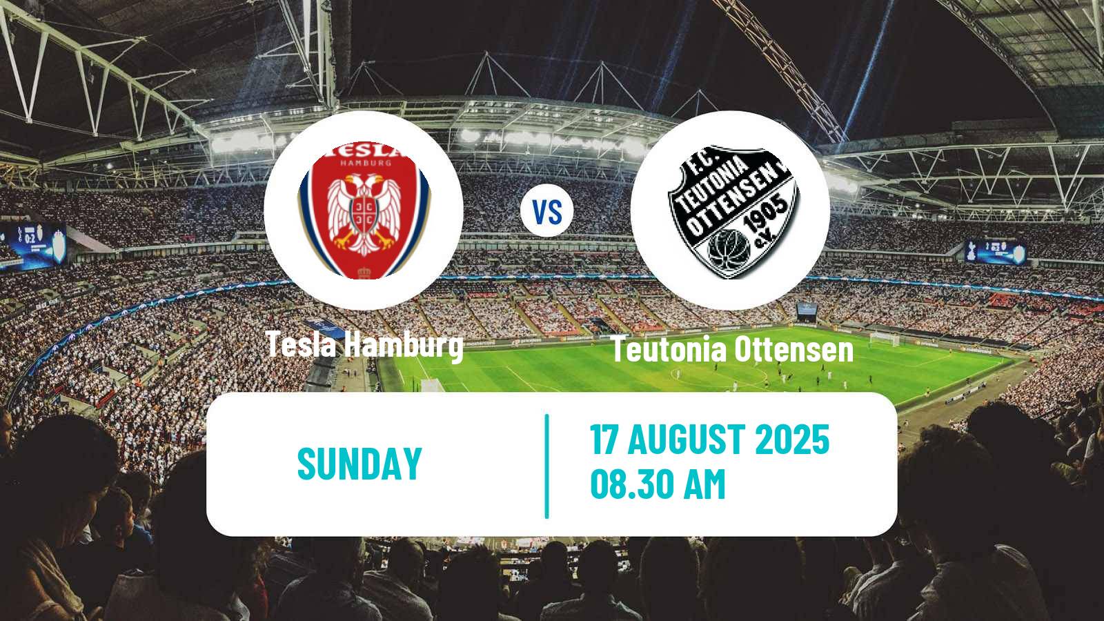 Football German Oberliga Hamburg Tesla Hamburg - Teutonia Ottensen