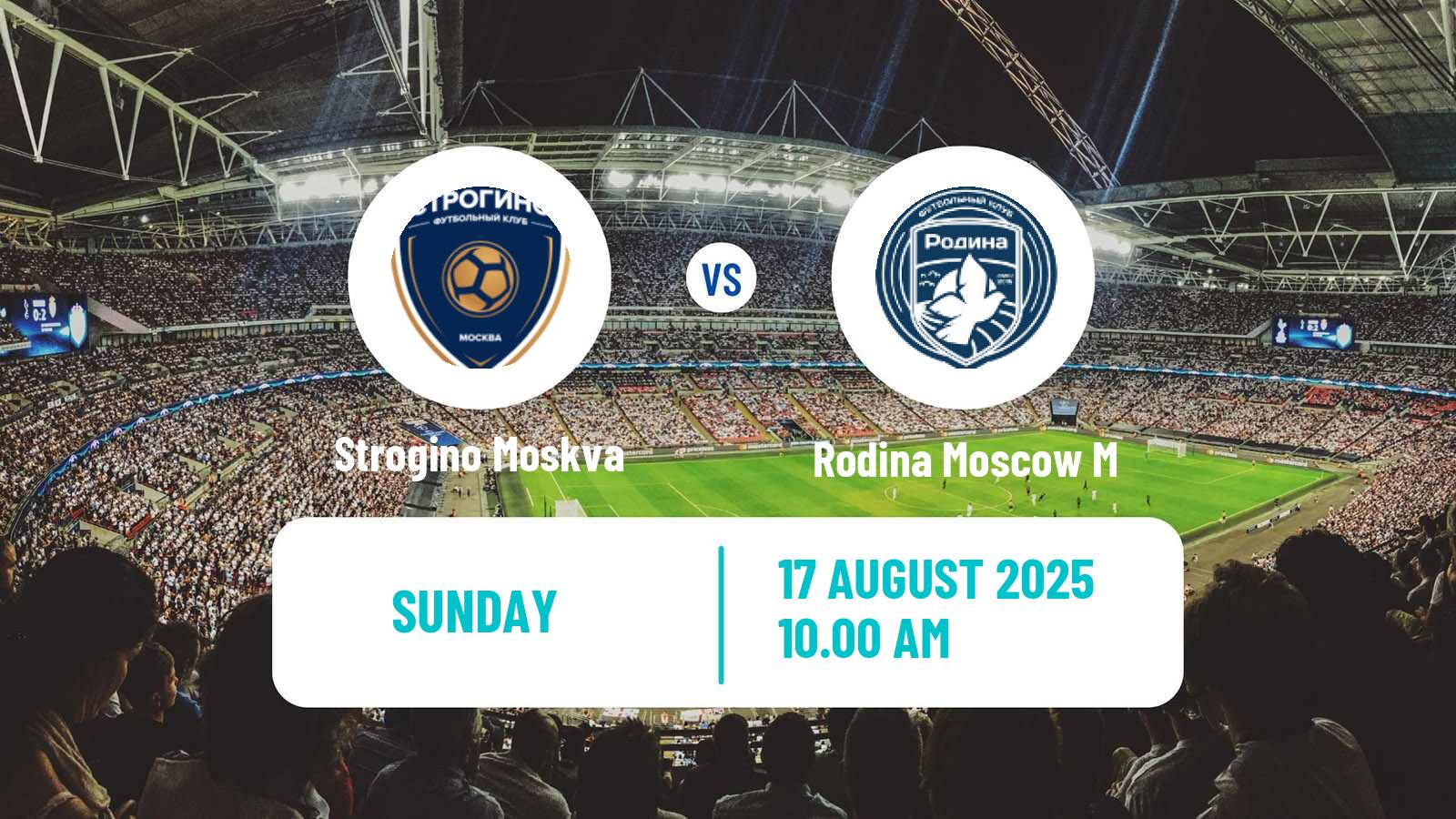 Football FNL 2 Division B Group 3 Strogino Moskva - Rodina Moscow M