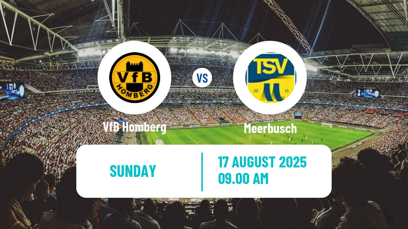 Football German Oberliga Niederrhein Homberg - Meerbusch
