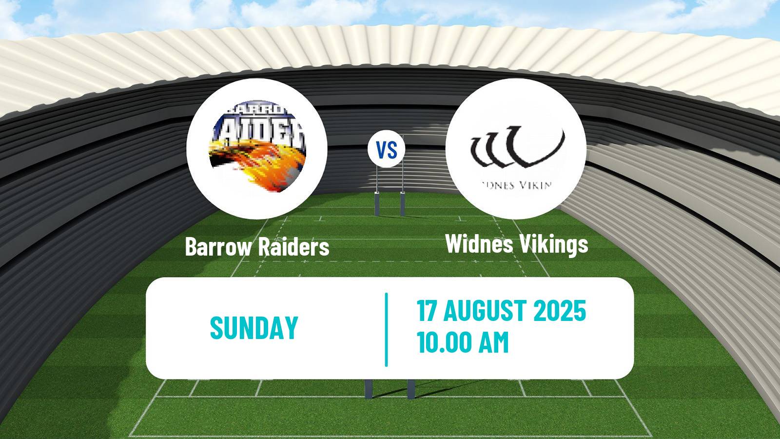 Rugby league English Championship Rugby League Barrow Raiders - Widnes Vikings