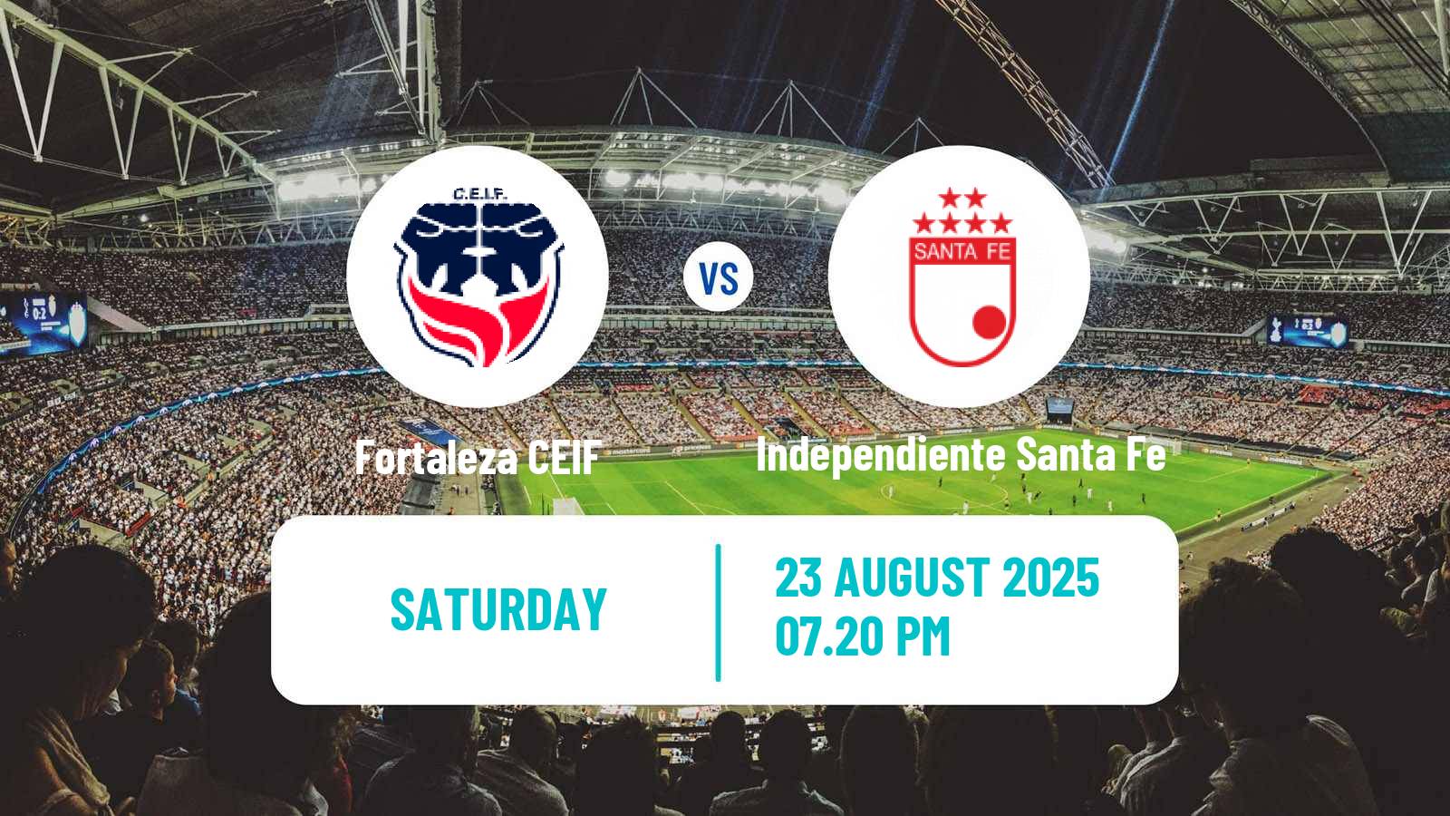 Football Colombian Primera A Fortaleza CEIF - Independiente Santa Fe