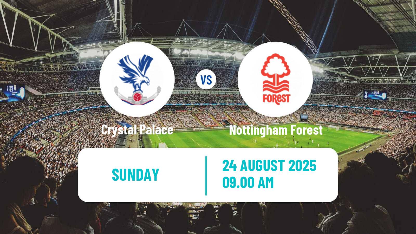 Football English Premier League Crystal Palace - Nottingham Forest