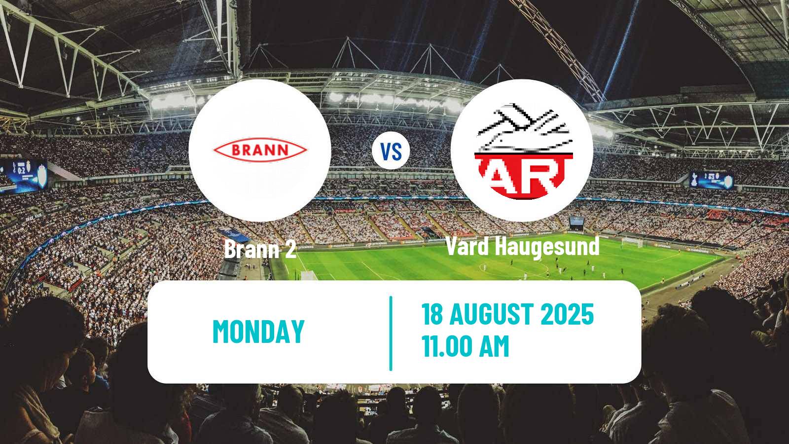 Football Norwegian Division 2 - Group 1 Brann 2 - Vard Haugesund