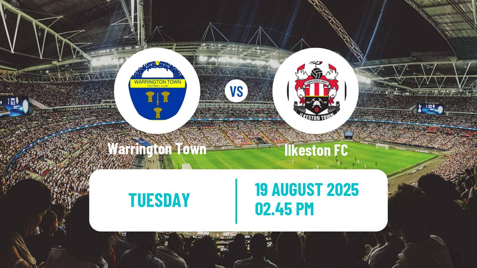 Football English NPL Premier Division Warrington Town - Ilkeston