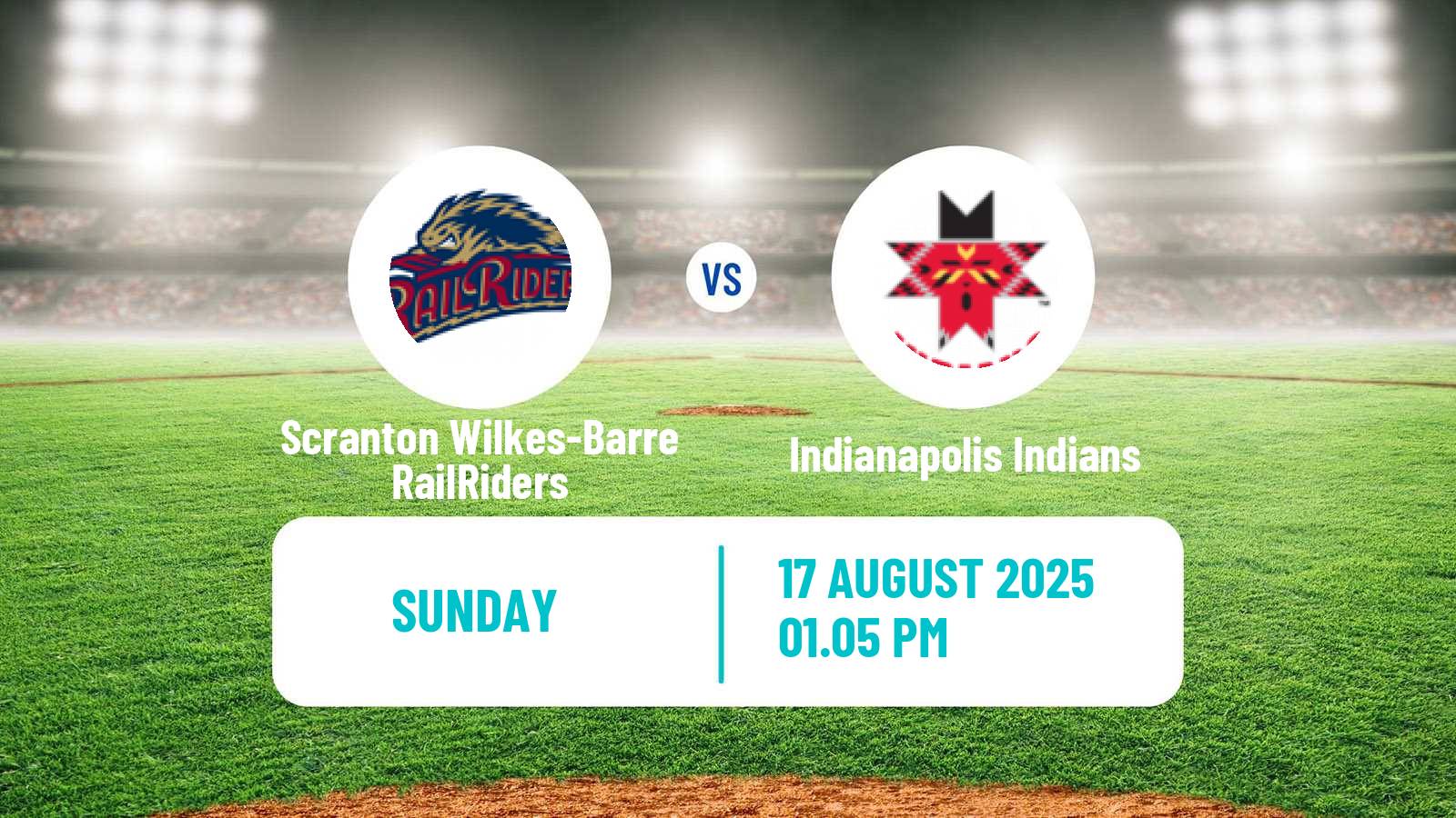 Baseball IL Scranton Wilkes-Barre RailRiders - Indianapolis Indians