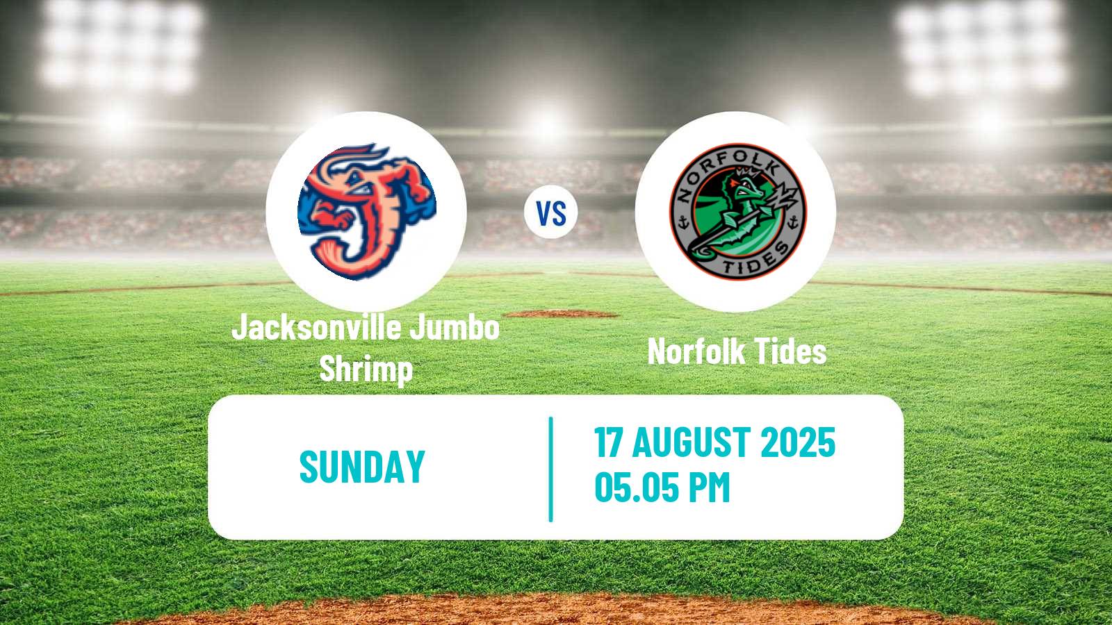 Baseball IL Jacksonville Jumbo Shrimp - Norfolk Tides