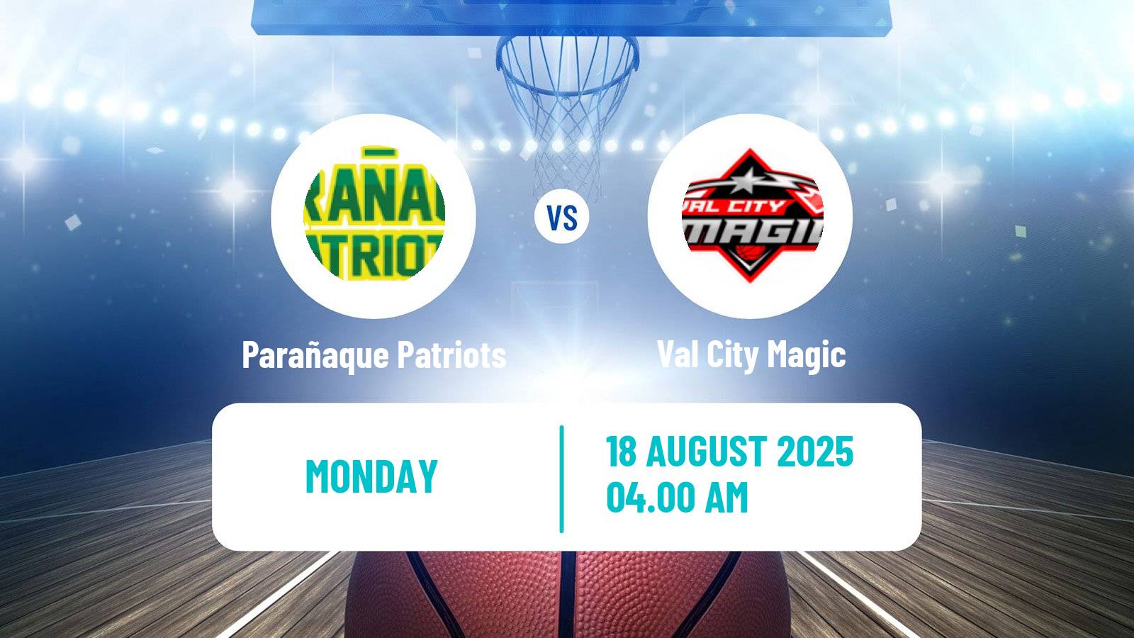Basketball Philippines MBPL  Parañaque Patriots - Val City Magic