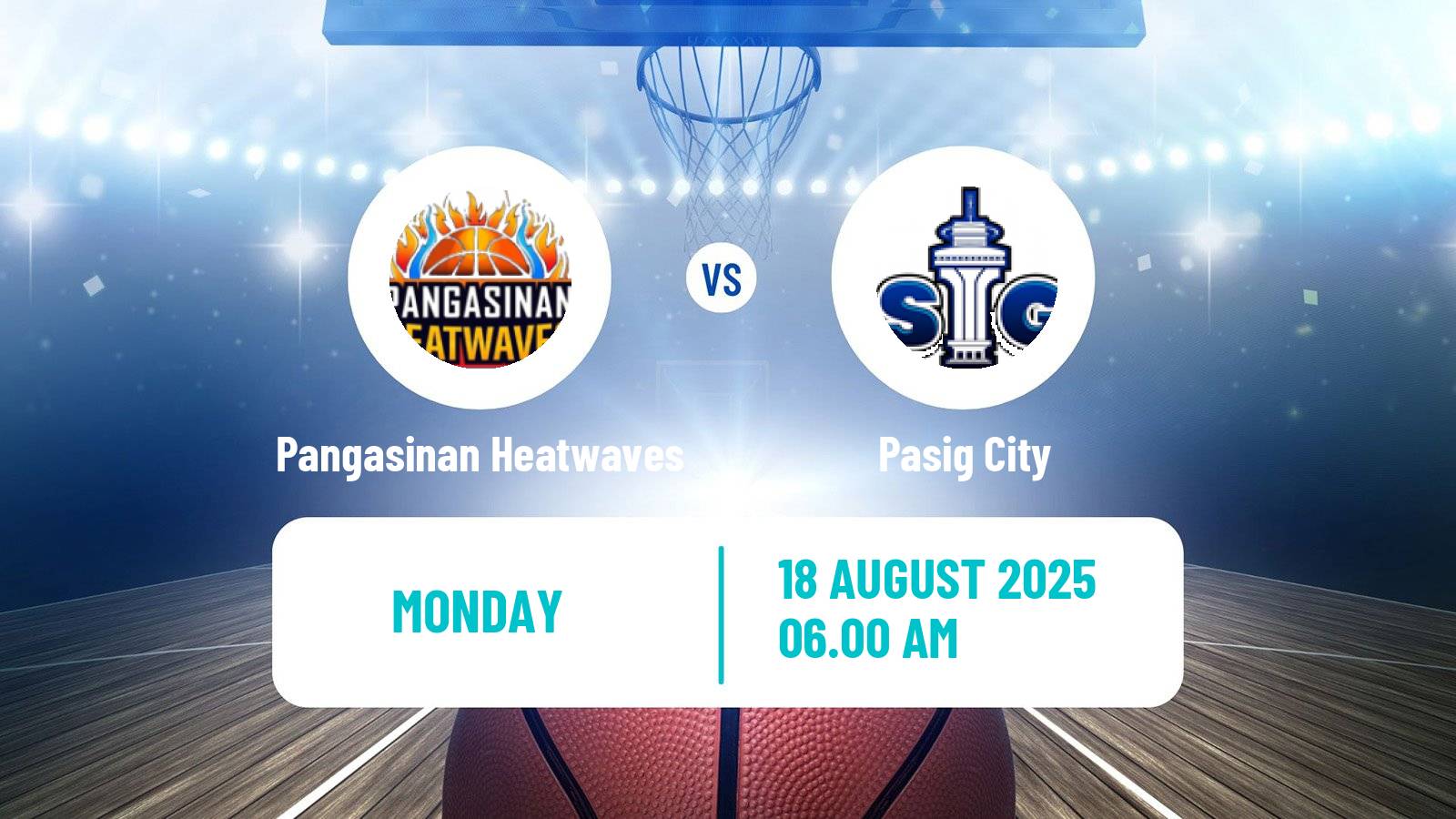 Basketball Philippines MBPL  Pangasinan Heatwaves - Pasig City