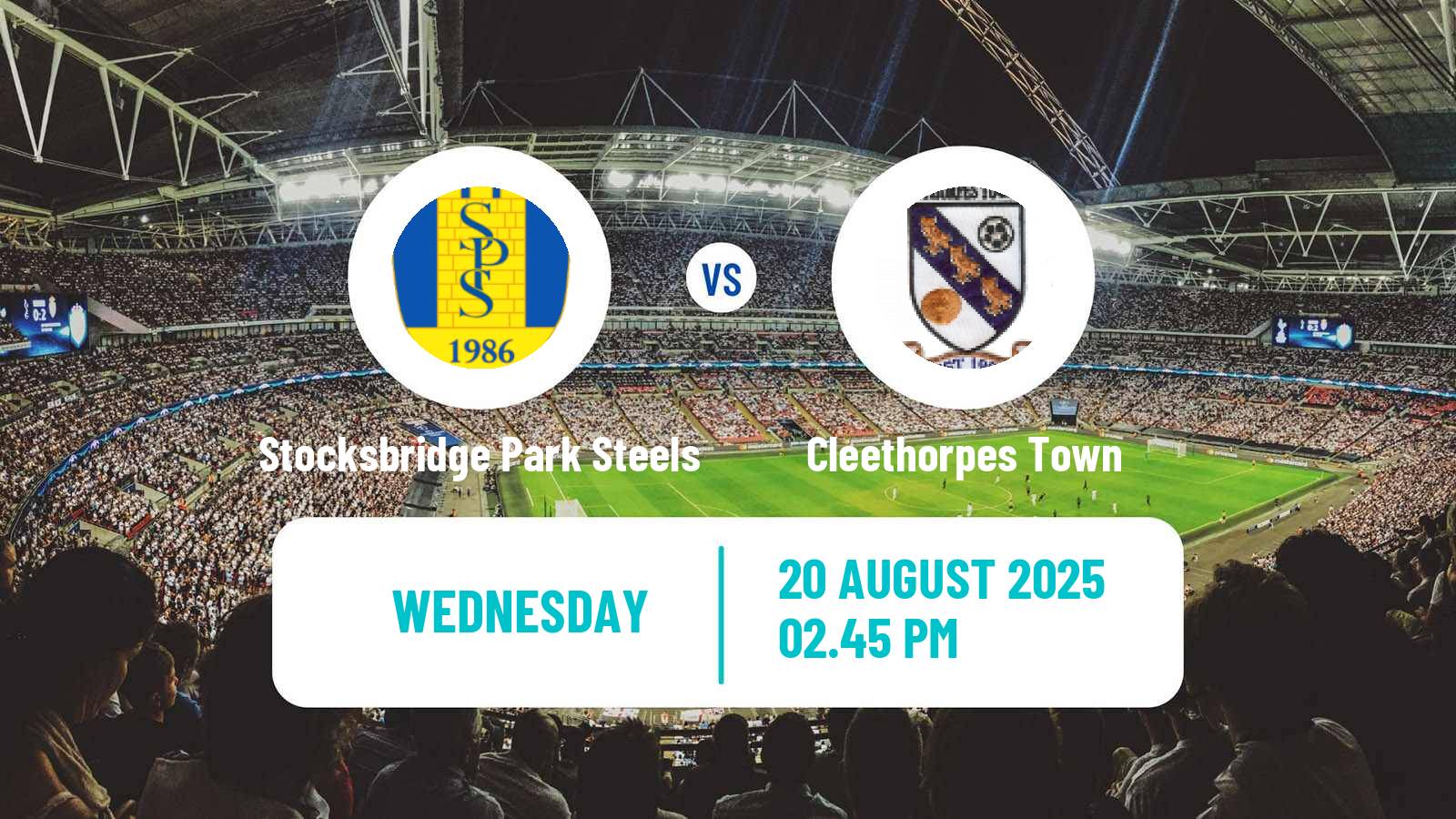 Football English NPL Premier Division Stocksbridge Park Steels - Cleethorpes Town