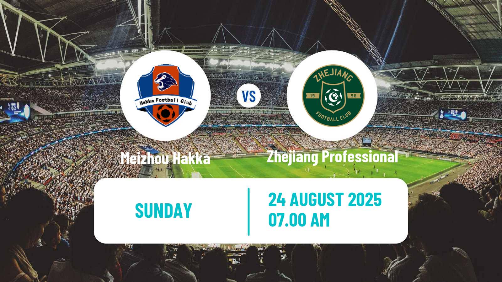 Football Chinese Super League Meizhou Hakka - Zhejiang Professional