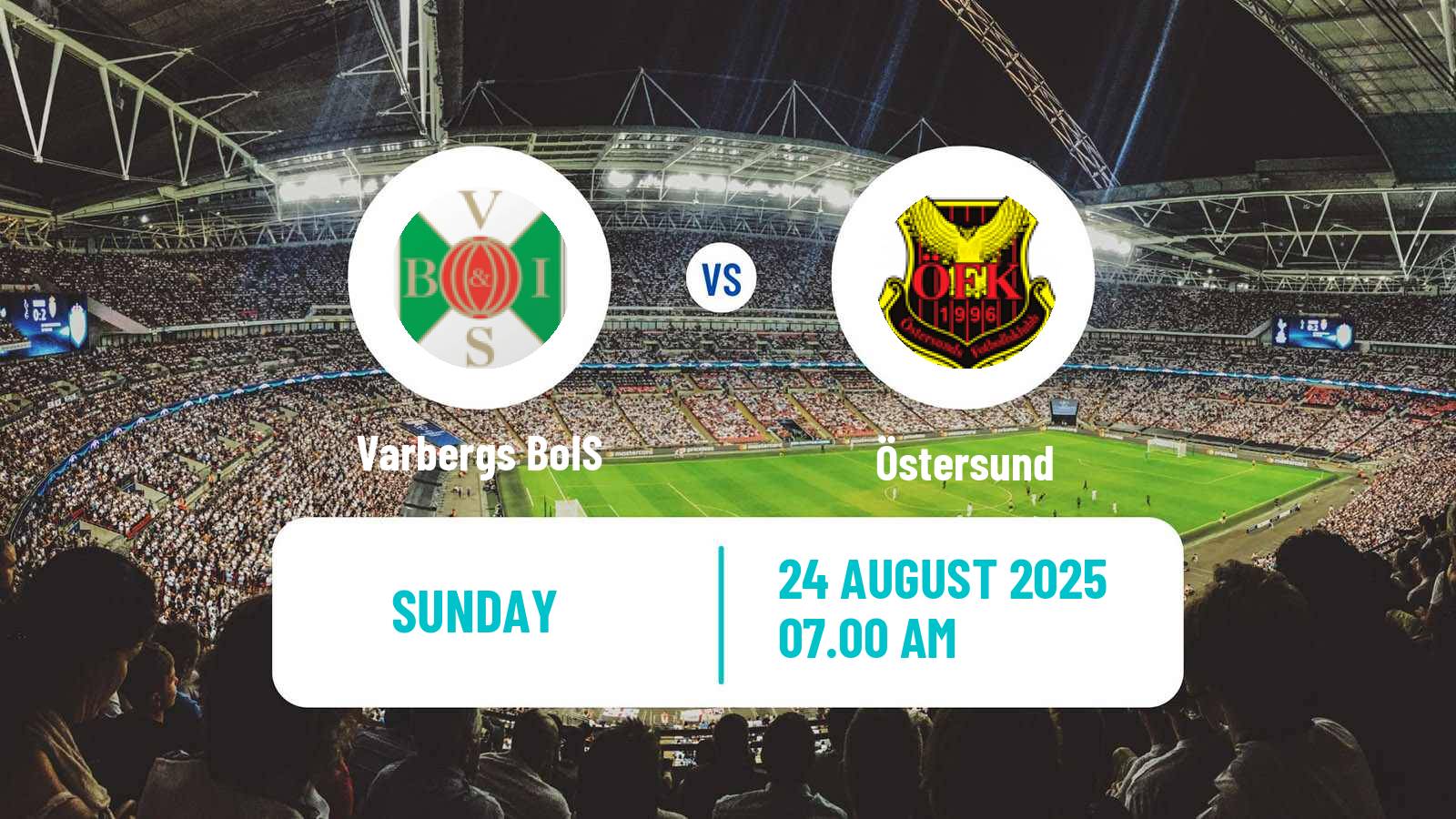 Football Swedish Superettan Varbergs BoIS - Östersund