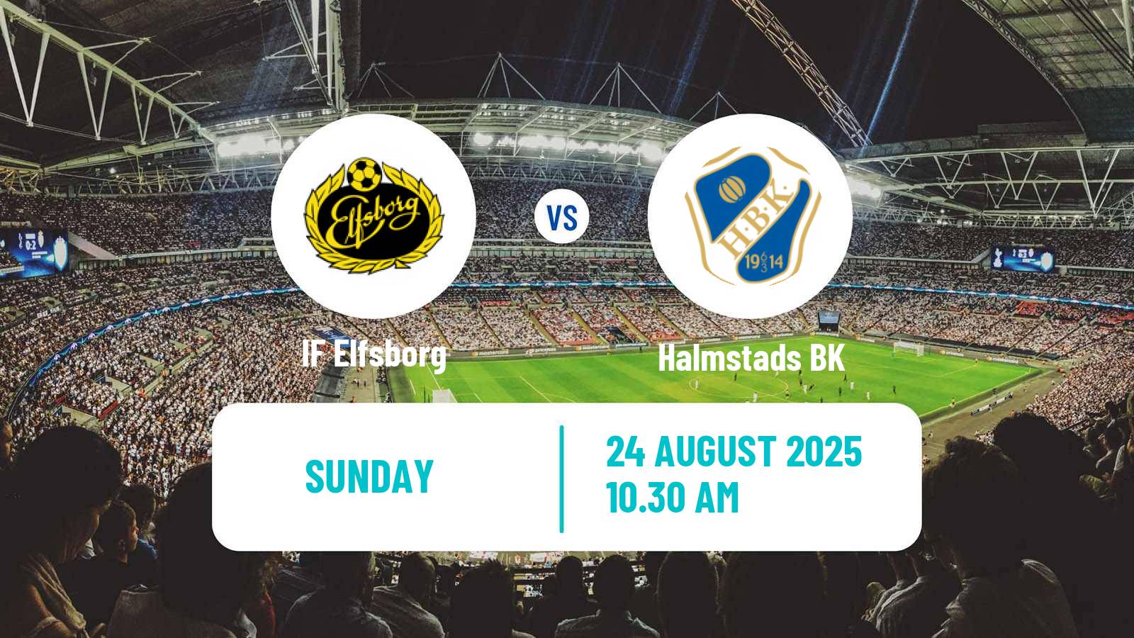Football Swedish Allsvenskan Elfsborg - Halmstad