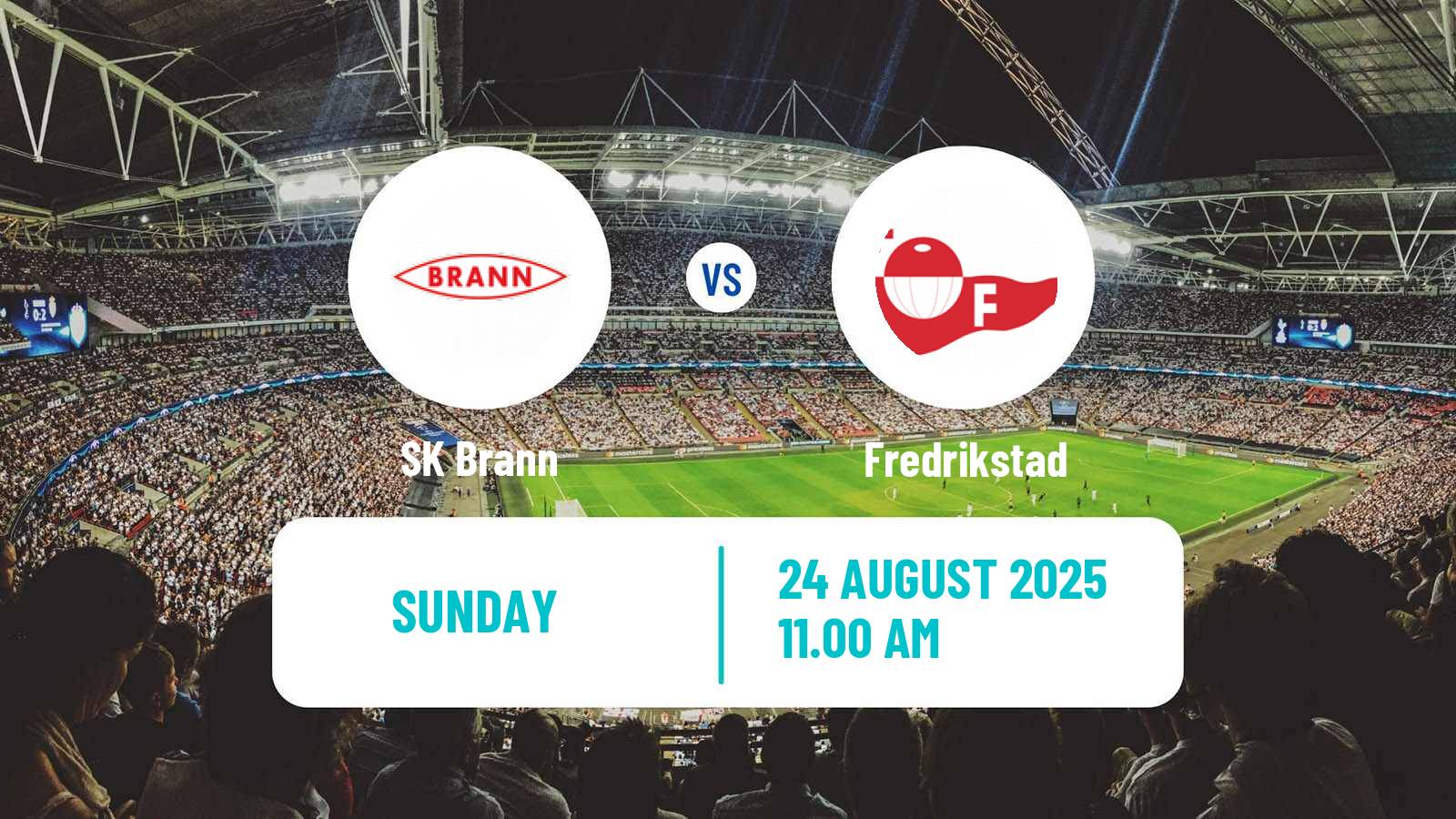 Football Norwegian Eliteserien Brann - Fredrikstad