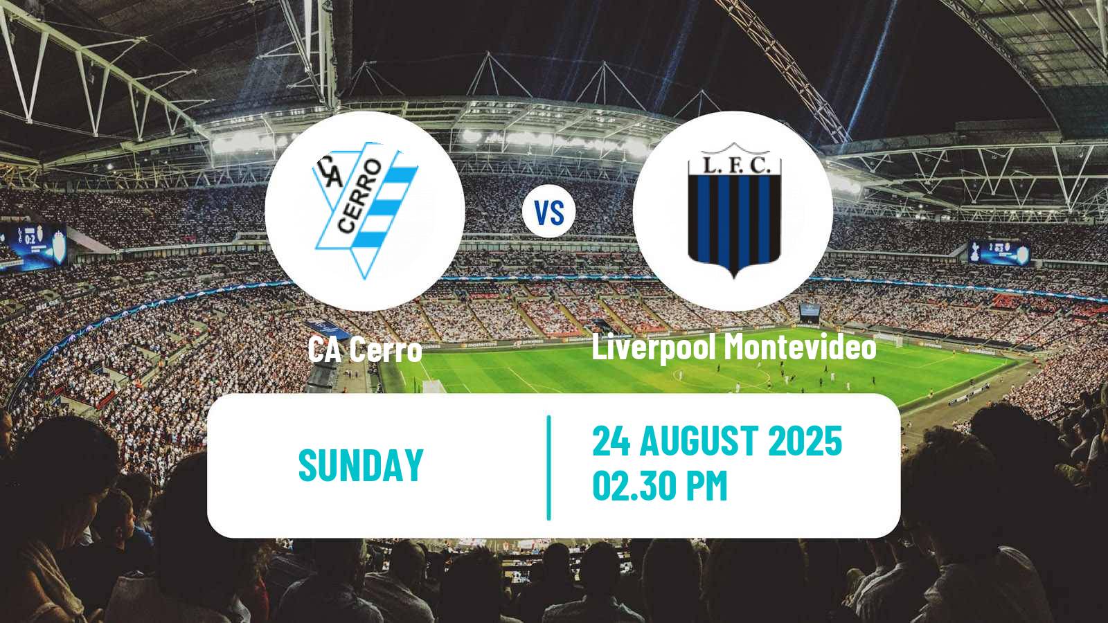 Football Uruguayan Primera Division Cerro - Liverpool Montevideo