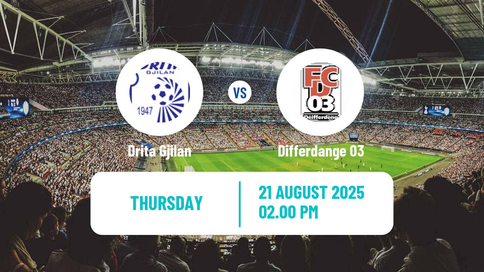 Football UEFA Europa Conference League Drita Gjilan - Differdange 03