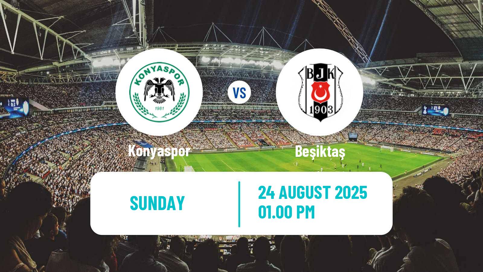 Football Turkish Super League Konyaspor - Beşiktaş