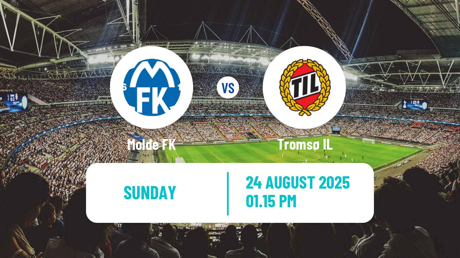 Football Norwegian Eliteserien Molde - Tromsø