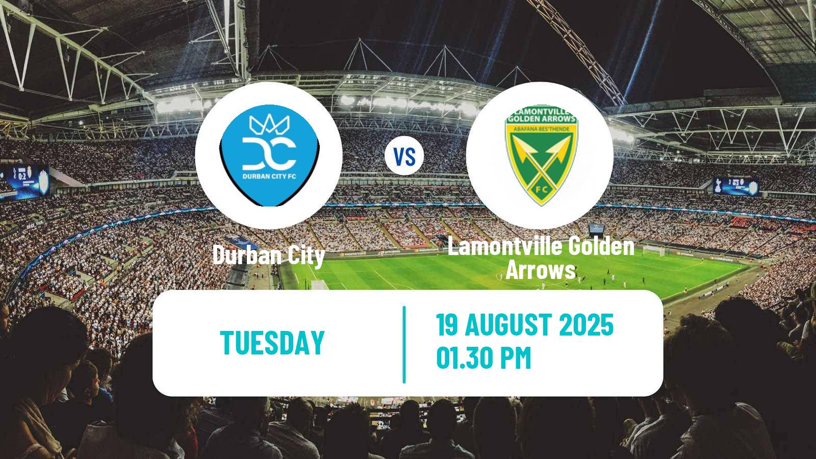 Football South African Premier Soccer League Durban City - Lamontville Golden Arrows