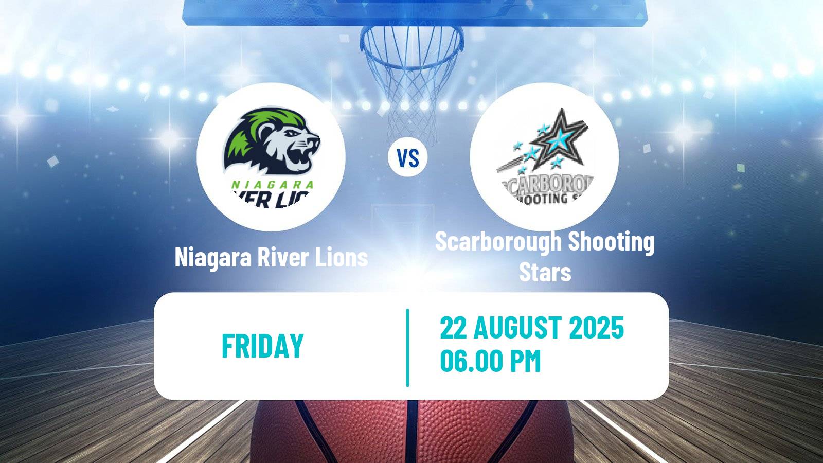 Basketball Canadian CEBL Niagara River Lions - Scarborough Shooting Stars