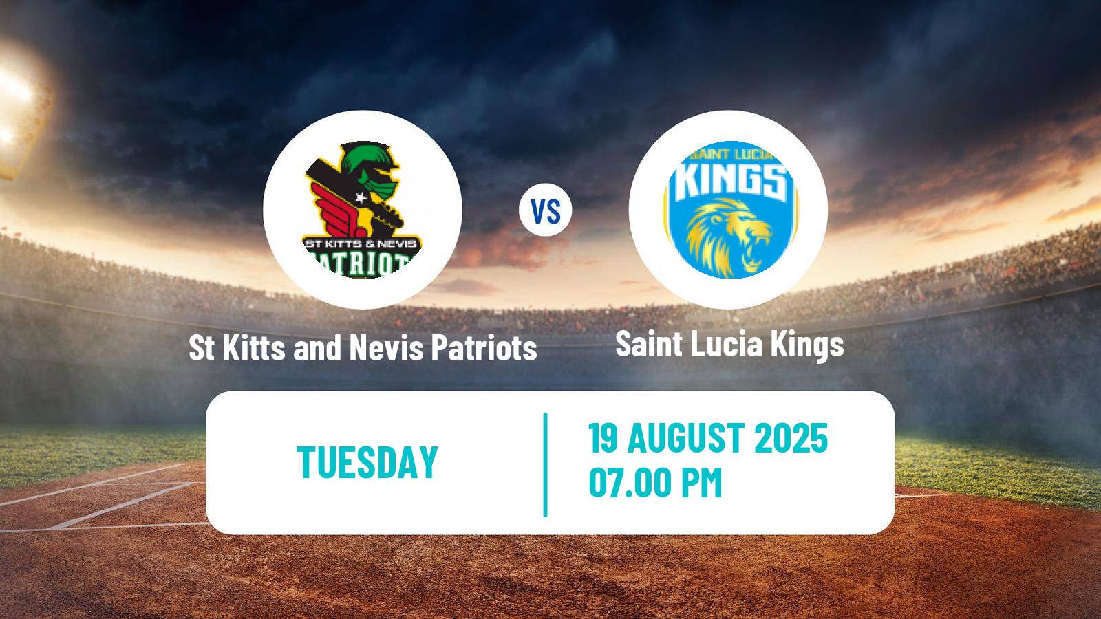 Cricket Caribbean Premier League Cricket St Kitts and Nevis Patriots - Saint Lucia Kings