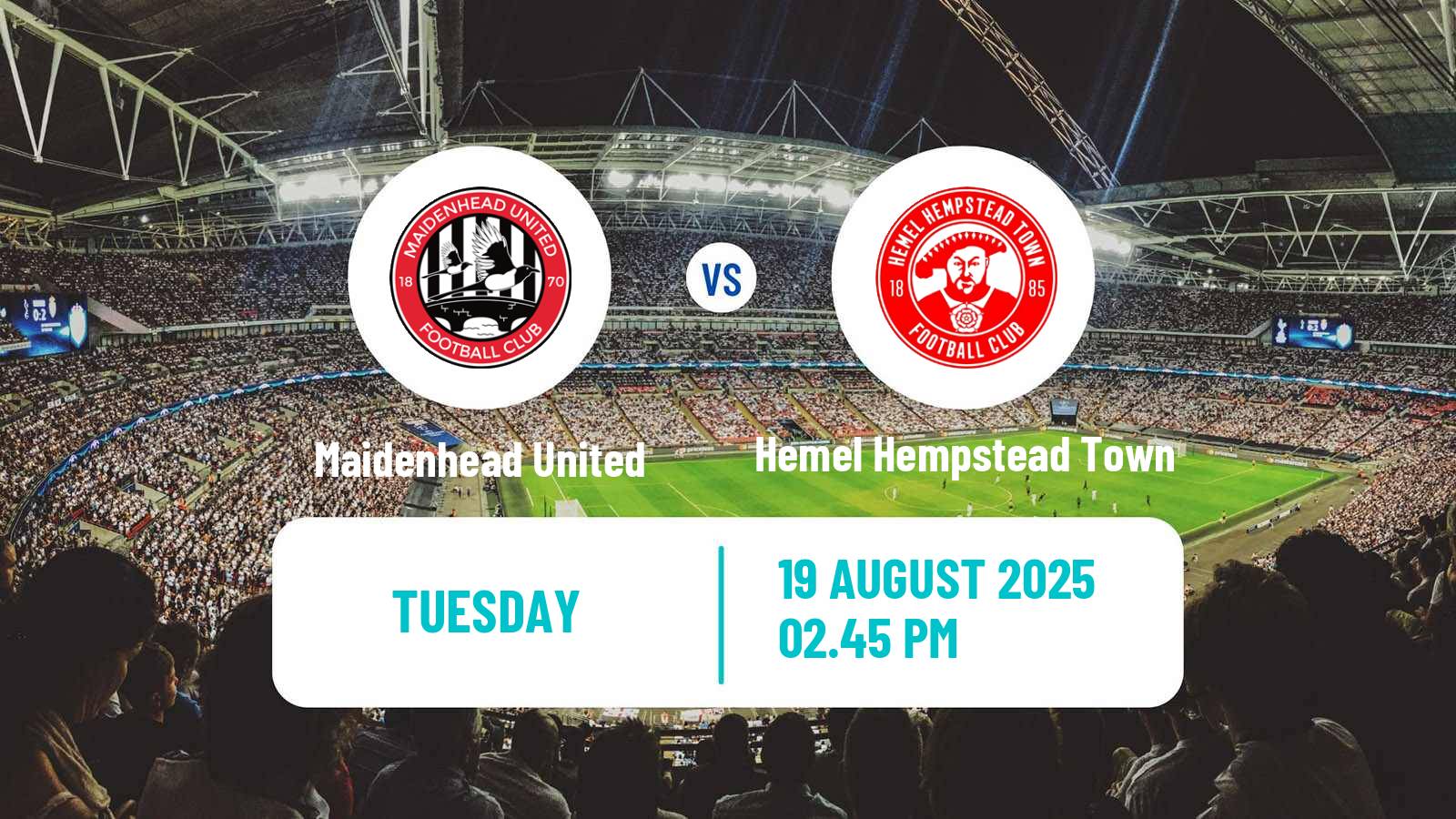Football English National League South Maidenhead United - Hemel Hempstead Town